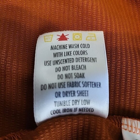 Medium Tehama Green Whirlwind Golf Polo Shirt Odor Resistant Moisture Wicking - Picture 10 of 10